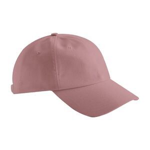 Beechfield Natural Cotton Baseball Cap / Rose